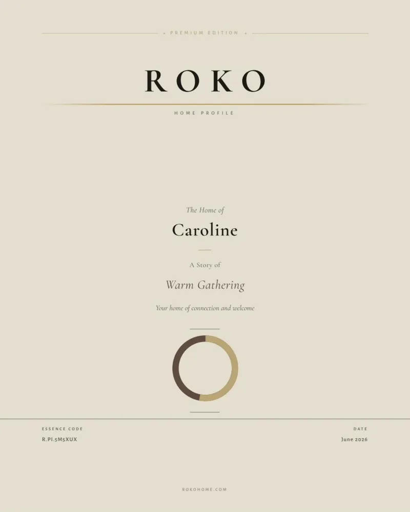 Cover of the Premium Home Profile with the ROKO logo in gold.